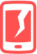 Phone with a cracked screen