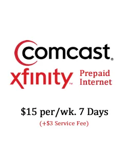7-Day Xfinity/Comcast Prepaid Internet Access